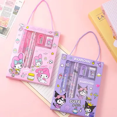 6 Pcs Sanrio Notebook Stationery Set 